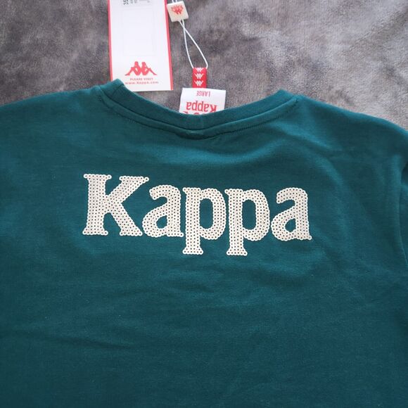 Kappa Authentic Gardavie Sequins Dress Green Pine Asymmetrical Mini Dress Size L - Picture 8 of 8